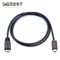 USB 3.1 Type-C to micro USB 3.0 data cable, recording and transition cable for mobile hard disk, 1 meter