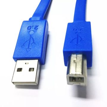 FLAT SLIM USB 2.0 A TO B HIGH SPEED PRINTER CABLE CORD AM/BM