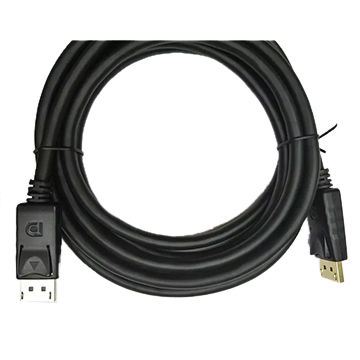 1.8m DP cable black displayport CABLE M-M WITH CONNECTOR ASSEMBLY 3M 